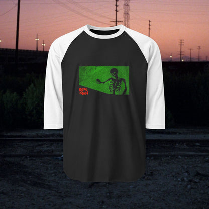 Repo Man "What's in the Trunk"  — Unisex Three-Quarter Sleeve Raglan Shirt