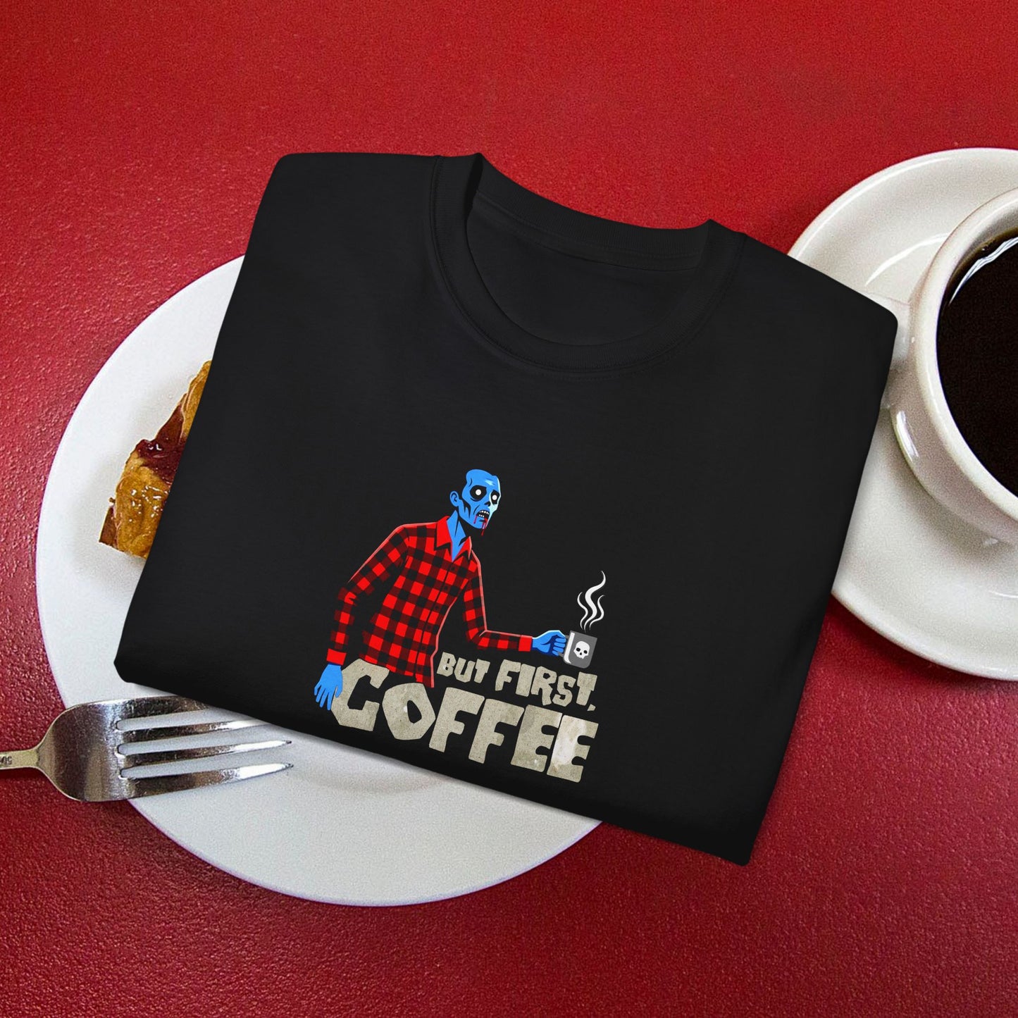 But First, Coffee - Zombie T-Shirt