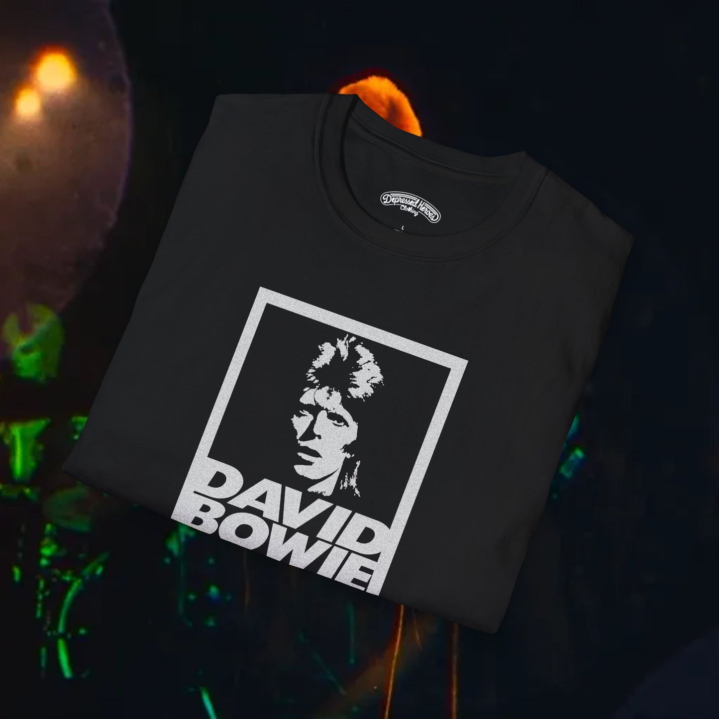 Bowie Moonage Daydream 1972 tour black and white T-Shirt