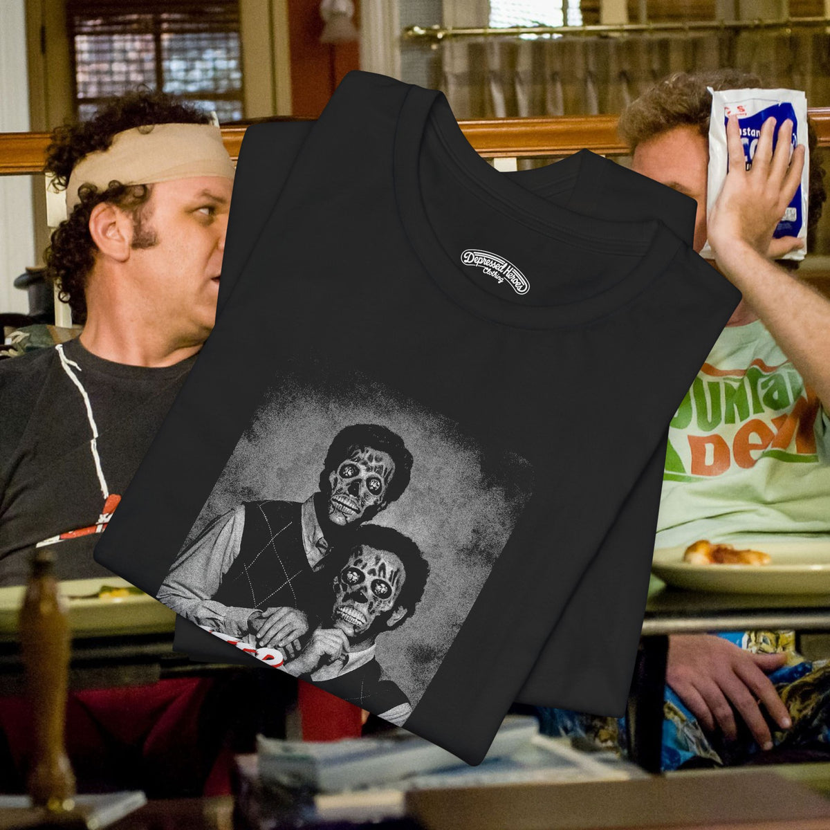 Step Brothers meets They Live mashup T-Shirt