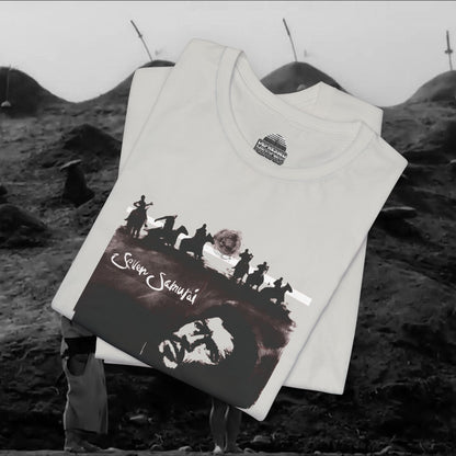 Seven Samurai T-Shirt - Akira Kurosawa Classic Film Tee - Japanese Cinema Cult Movie Merchandise