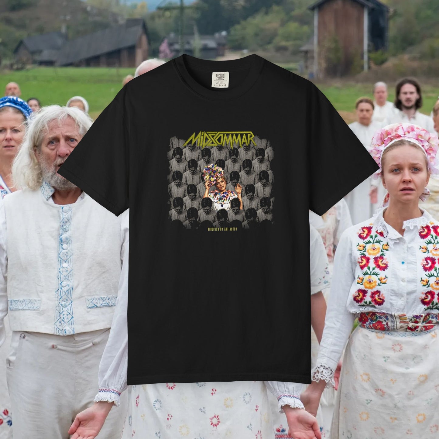 Anthrax meets Midsommar horror film mash up T-Shirt — Among the Living