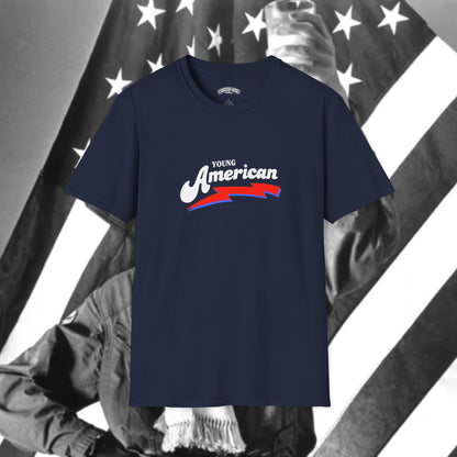 Bowie Young American vintage style navy T-Shirt