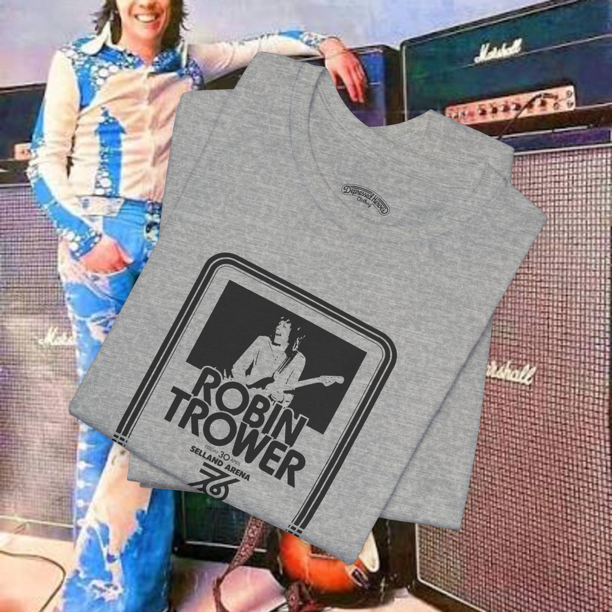 Robin Trower 1976 retro concert T-Shirt