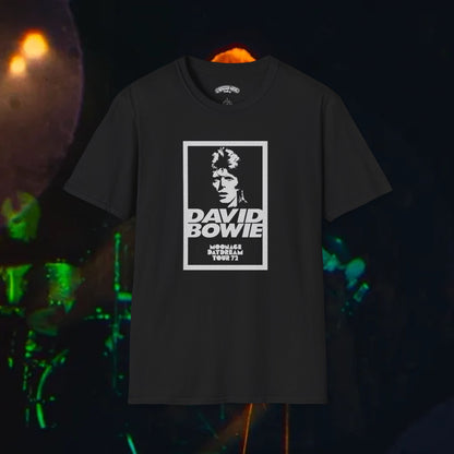 Bowie Moonage Daydream 1972 tour black and white T-Shirt