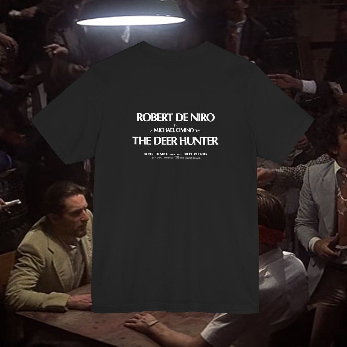 The Deer Hunter Movie Robert De Niro double sided T-Shirt