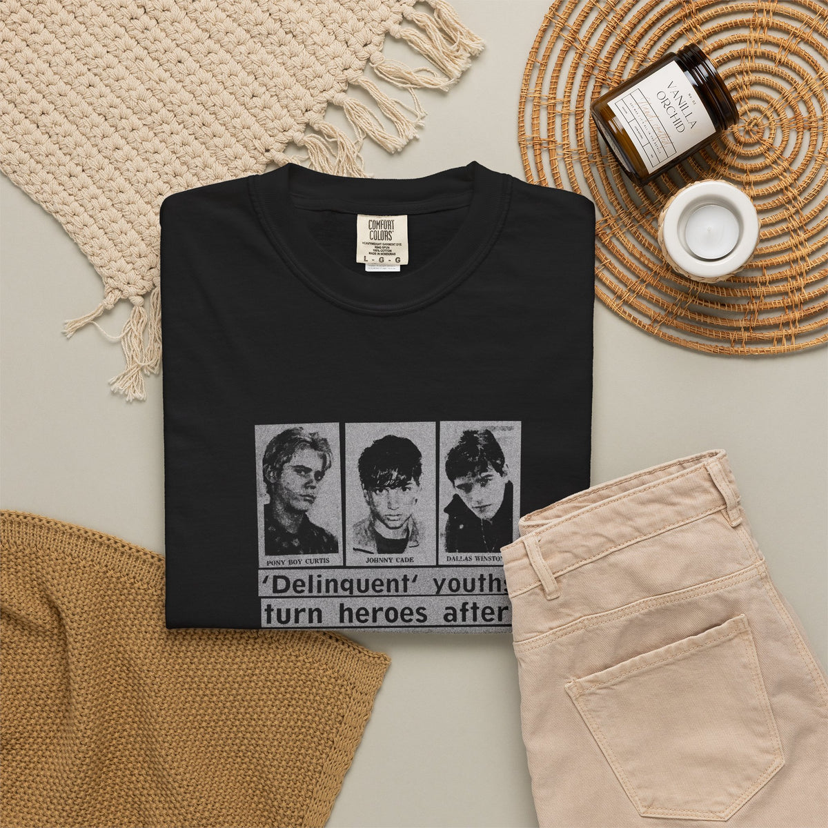 The Outsiders 'Delinquent Youth' double sided T-Shirt
