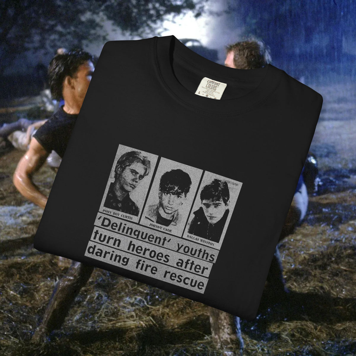 The Outsiders 'Delinquent Youth' double sided T-Shirt