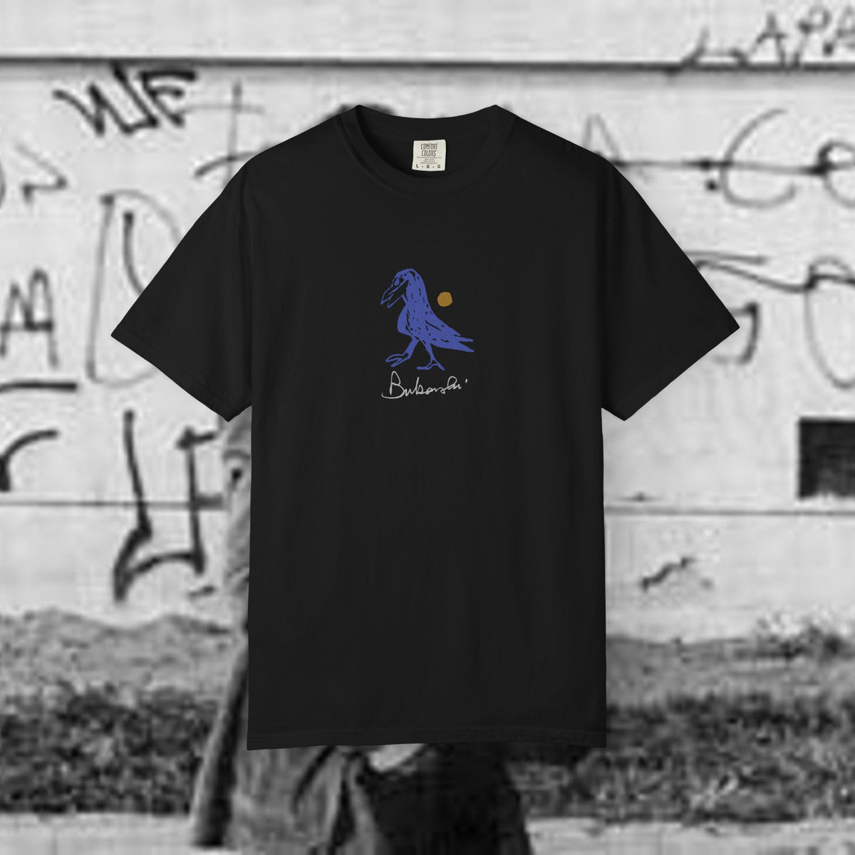 Charles Bukowski Bluebird  T-Shirt | hand drawn