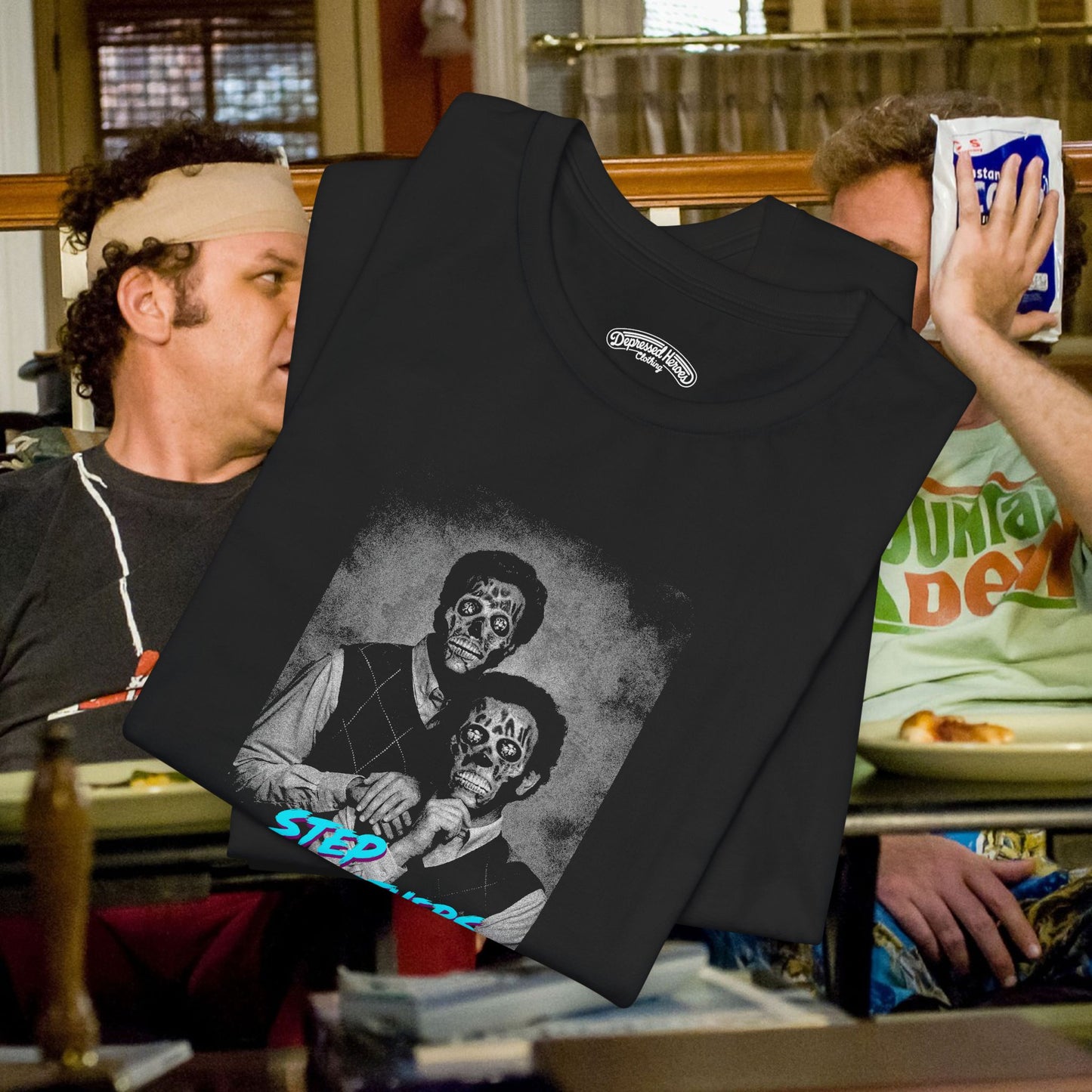 Step Brothers meets They Live mashup T-Shirt