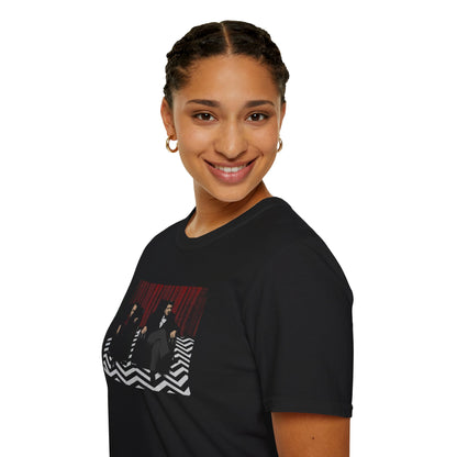Twin Peaks David Lynch and The Arm Black Lodge Scene T-Shirt