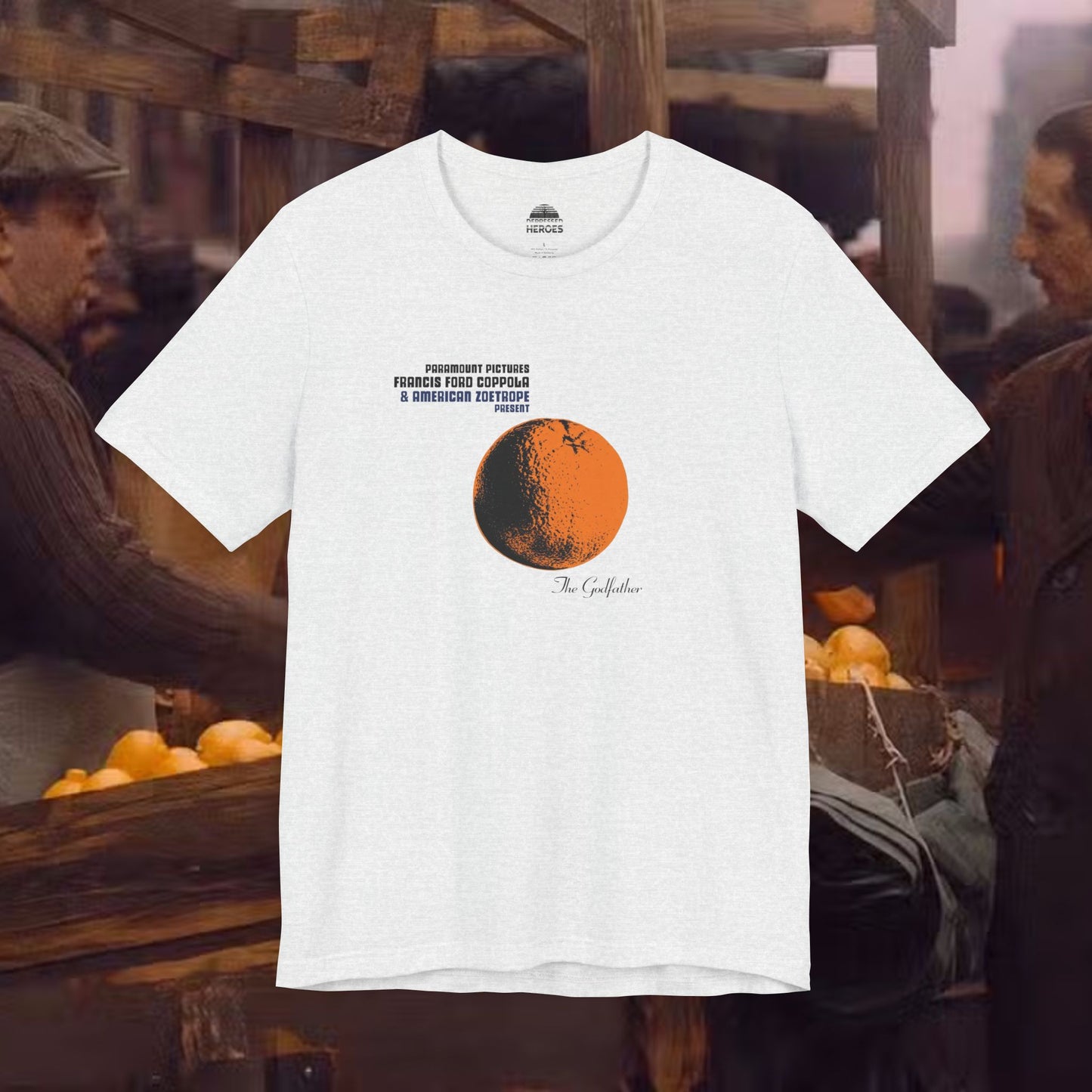 The Godfather Orange Parody Shirt, Velvet Underground Mashup Tee,  Funny Movie Music Fan Gift, Retro Film Art Graphic T-Shirt