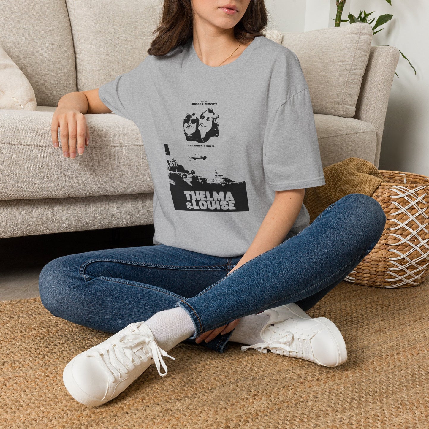 Thelma & Louise vintage movie poster T-Shirt yellow and gold