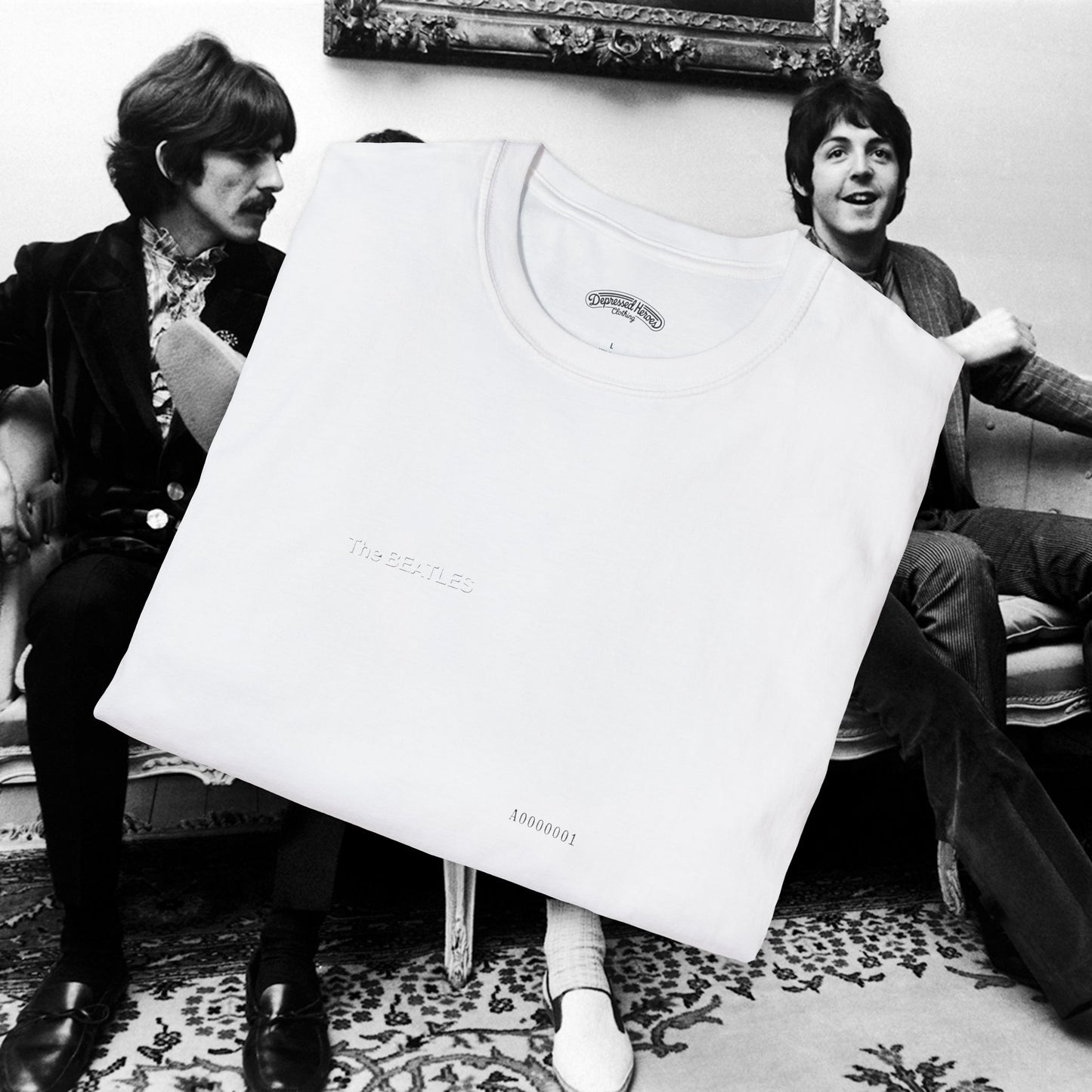The White Album A0000001 minimalist t-shirt