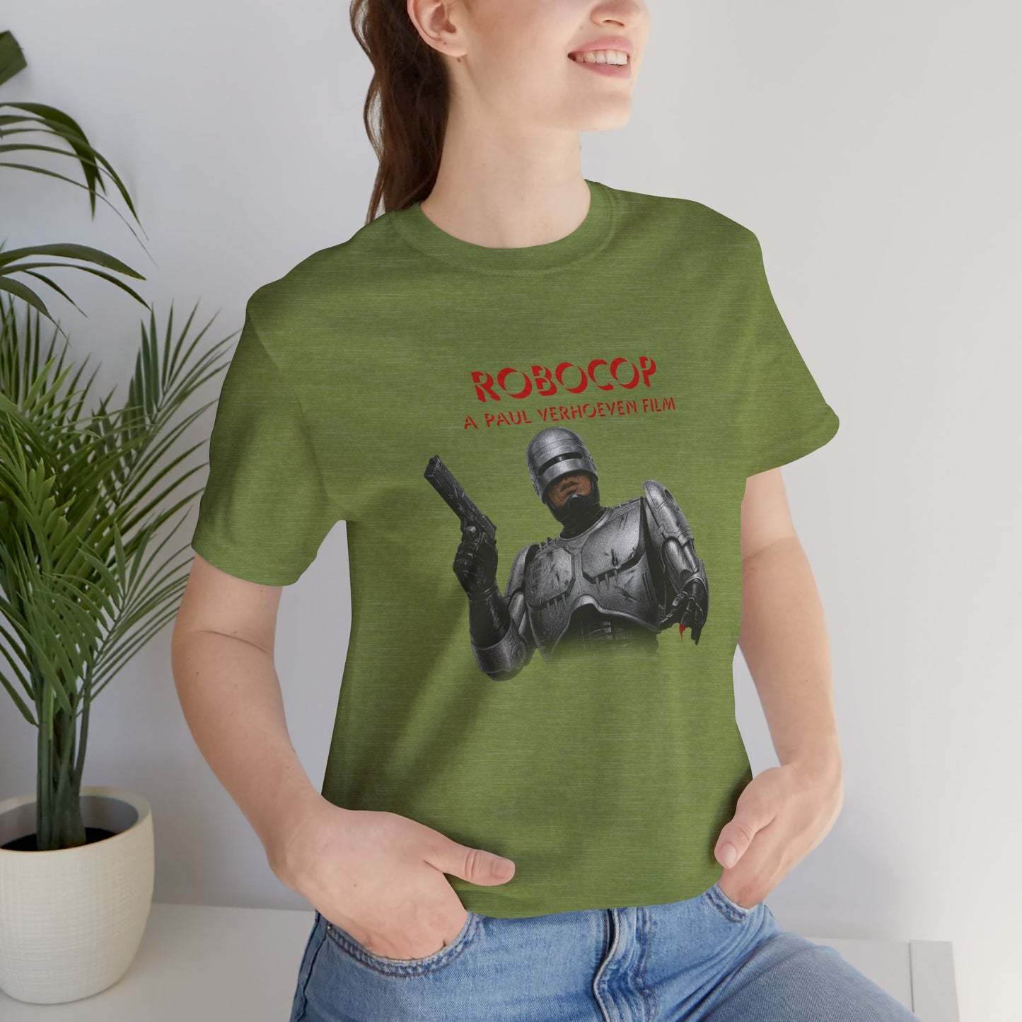 Robocop meets Queen News of the World album green T-Shirt