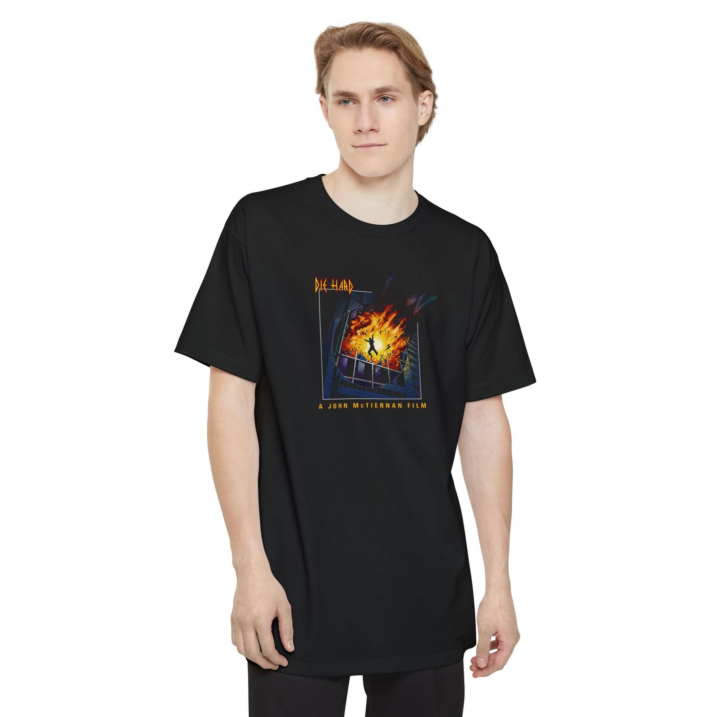 Die Hard meet Def Lep music film mash up Extra Tall T-Shirt