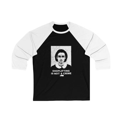Winona Ryder Shoplifting Is Not A Crime Vintage 3/4 t-shirt
