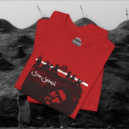 Seven Samurai T-Shirt - Akira Kurosawa Classic Film Tee - Japanese Cinema Cult Movie Merchandise