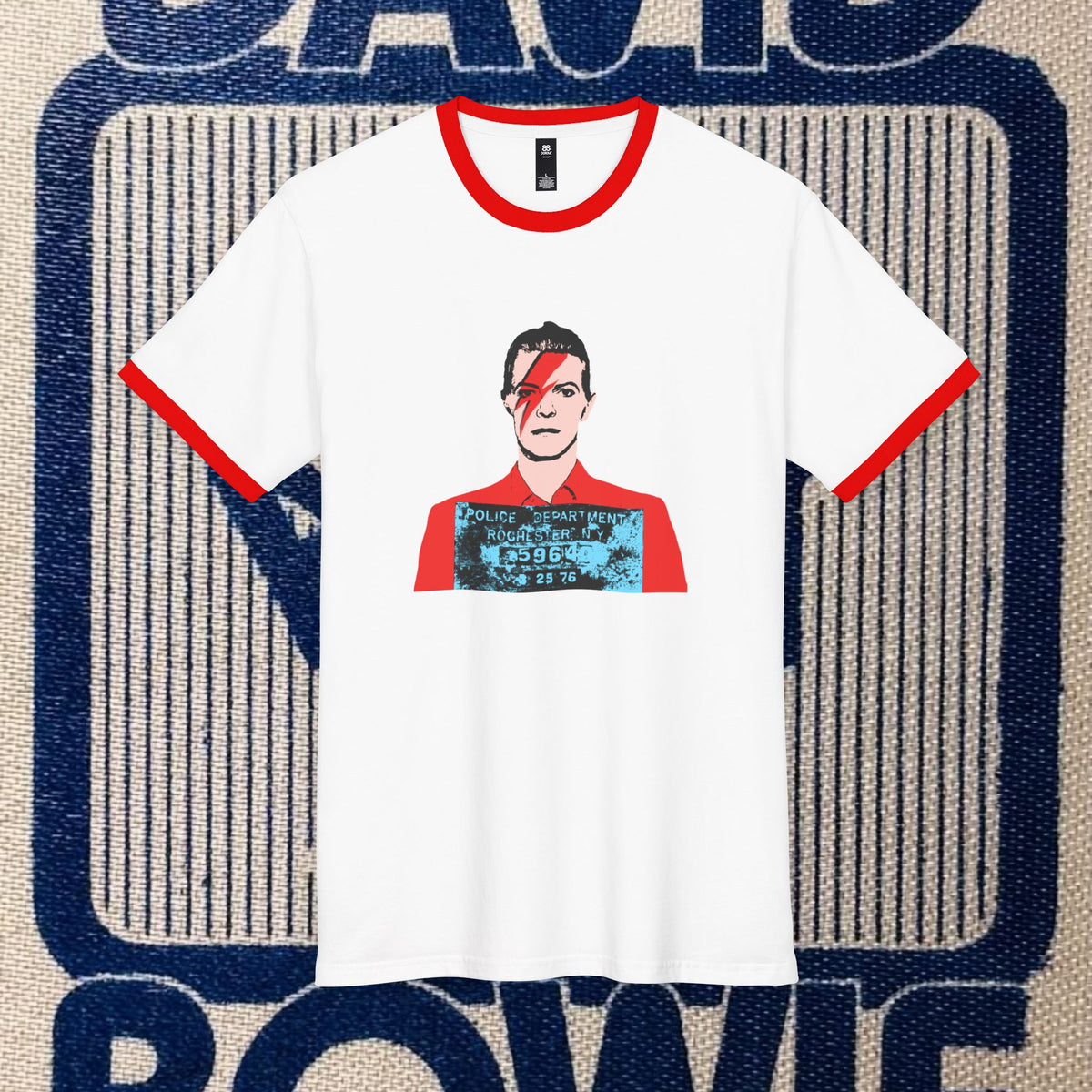 Bowie — Mugshot / Aladdin Sane (Ringer Tee)