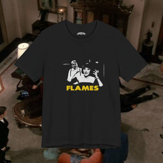 Clue Madeline Kahn FLAMES iconic scene t-shirt
