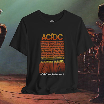 AC/DC Let There Be Rock promo ad T-Shirt
