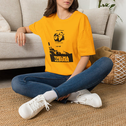 Thelma & Louise vintage movie poster T-Shirt yellow and gold