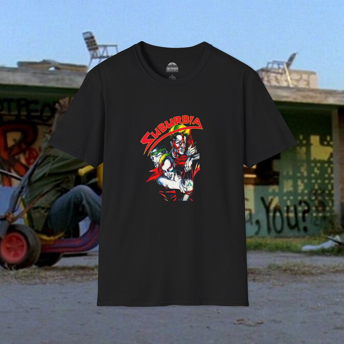 Suburbia punk rock film shirt