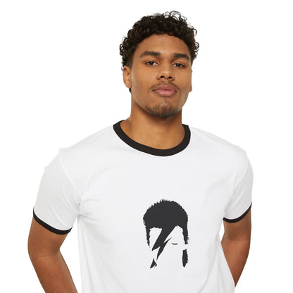 David Bowie 70's era double sided ringer T-Shirt