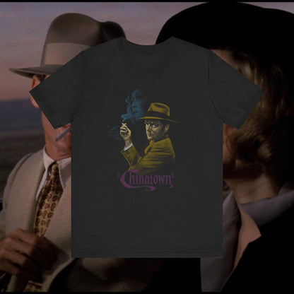 Chinatown Noir Jack Nicholson Faye Dunaway Vintage Film Graphic Tee
