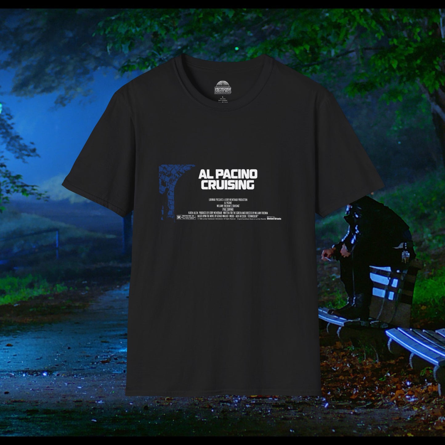 Al Pacino Cruising billing block William Friedken — Vintage T-Shirt