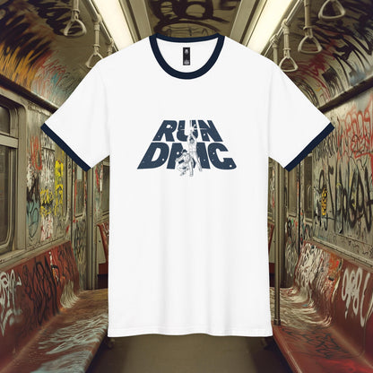 Reverend Run and Darryl McDaniels meets Star Wars blue ringer T-Shirt