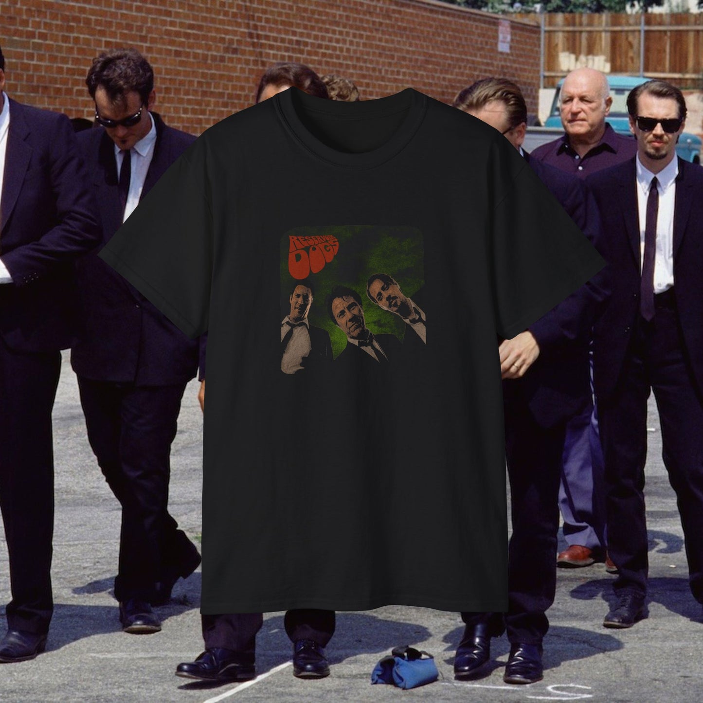 Reservoir Dogs meets Rubber Soul Tarantino Fab 4 mash up T-Shirt