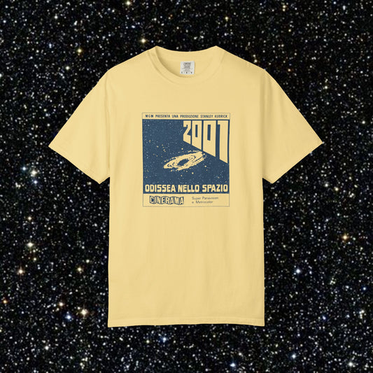2001: A Space Odyssey Poster T-Shirt | Vintage 1968 Italian Film Art