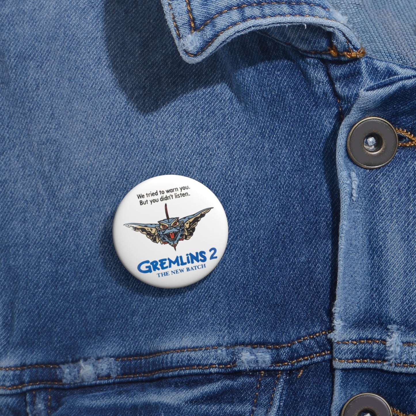 Gremlins 2 The New Batch promotional pin button