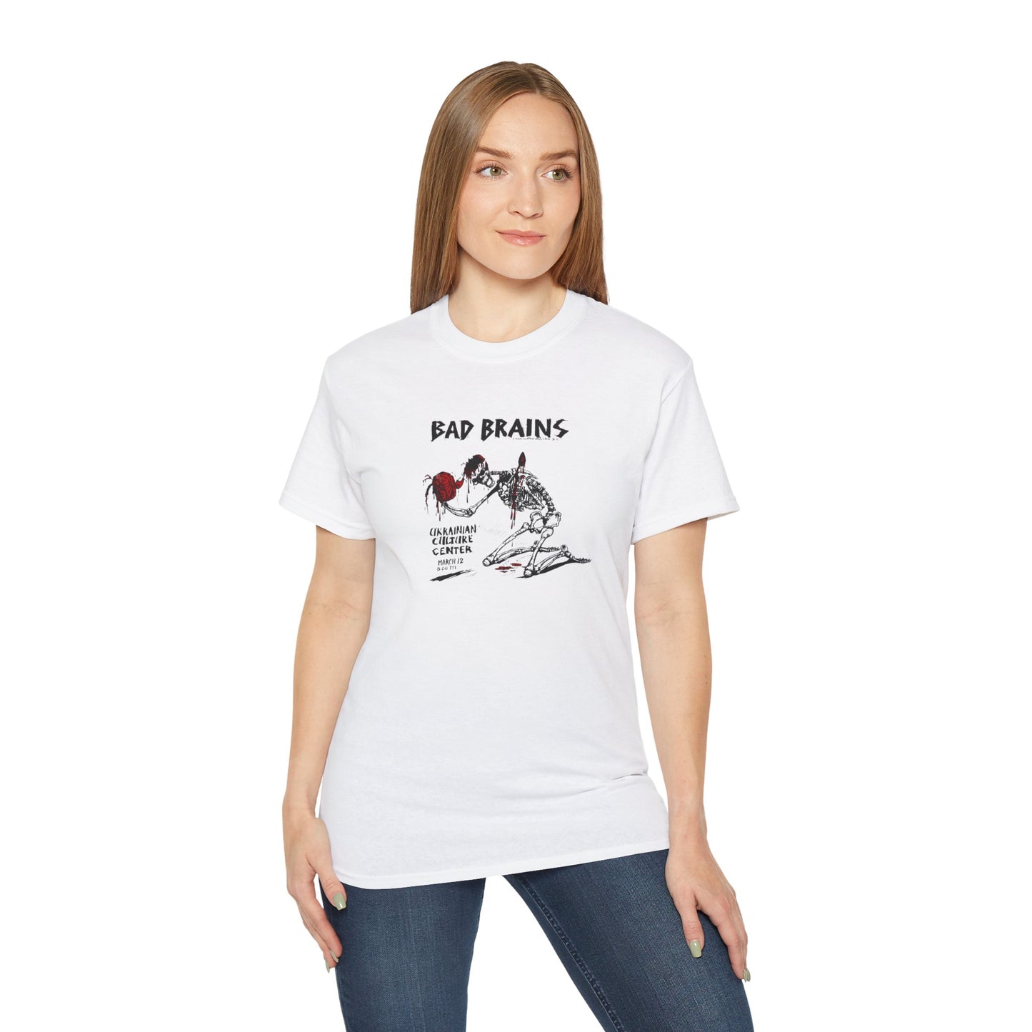 Bad Brains Ukranian Culture Center LA 1981 vintage flyer T -Shirt