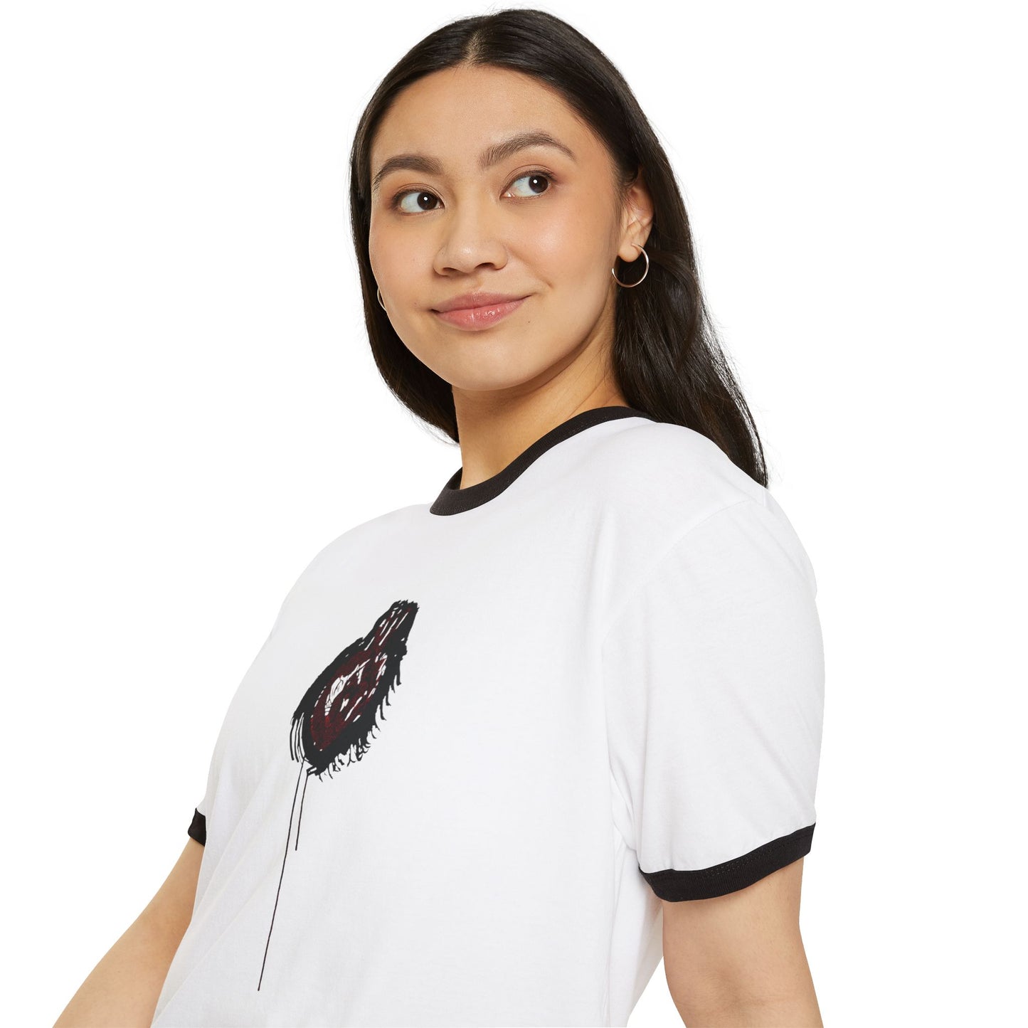 Raymond Pettibon Bleeding Heart Ringer T-Shirt
