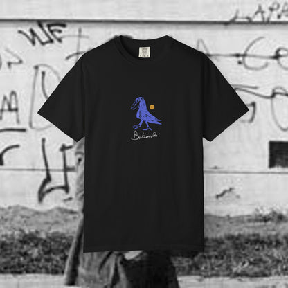 Charles Bukowski Bluebird  T-Shirt | hand drawn