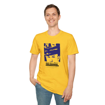 The French Connection Vintage poster William Friedkin T Shirt yellow or white