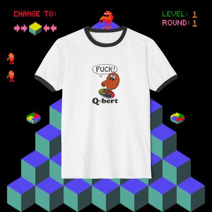 Retro Q*bert expletive ringer T-Shirt