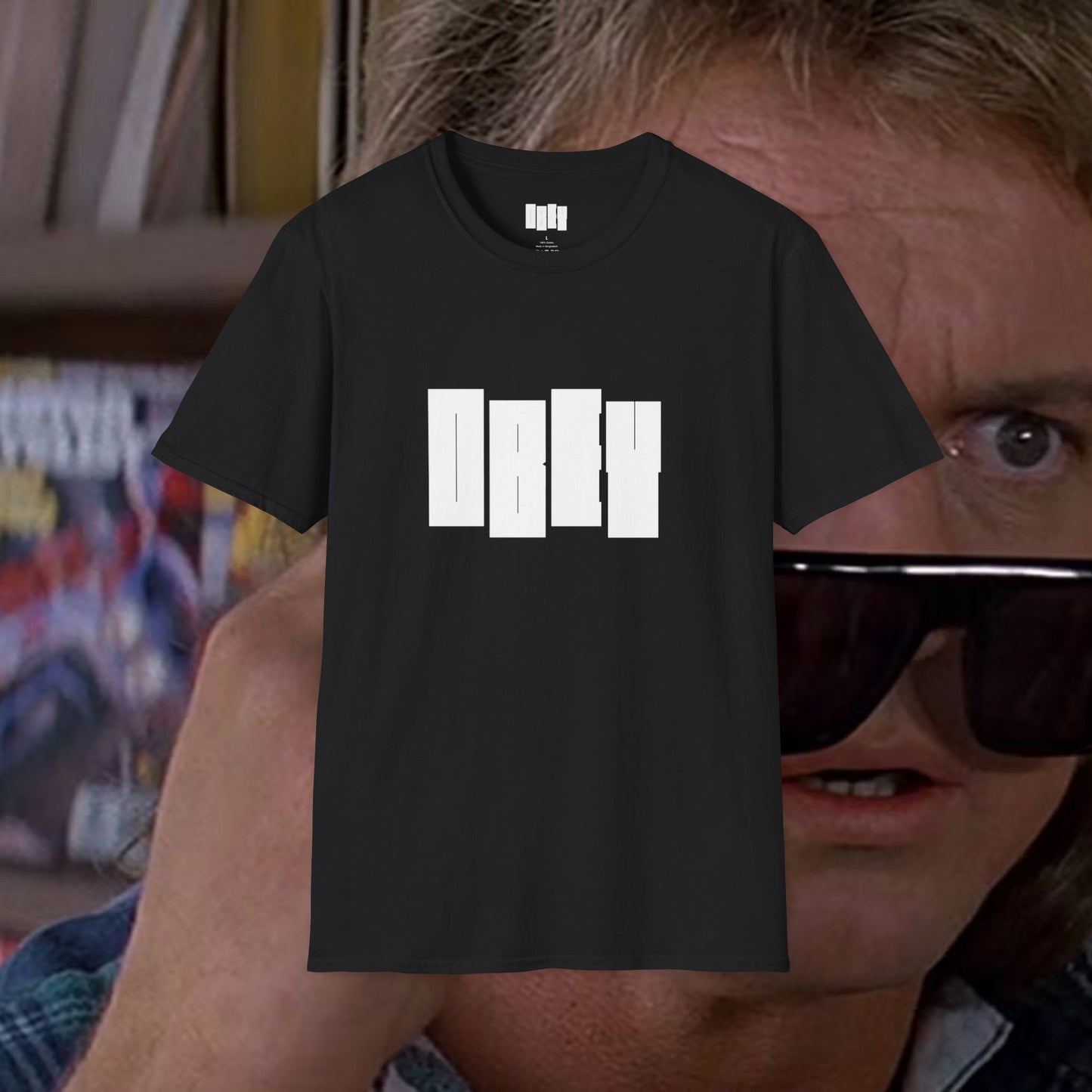 Black Flag OBEY logo t-shirt