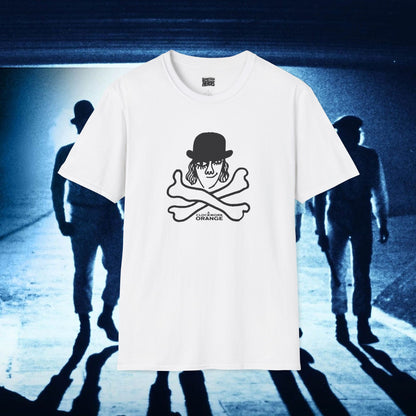 Clockwork Orange Skull and Crossbones vintage design  T-Shirt