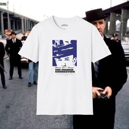 The French Connection Vintage poster William Friedkin T Shirt yellow or white