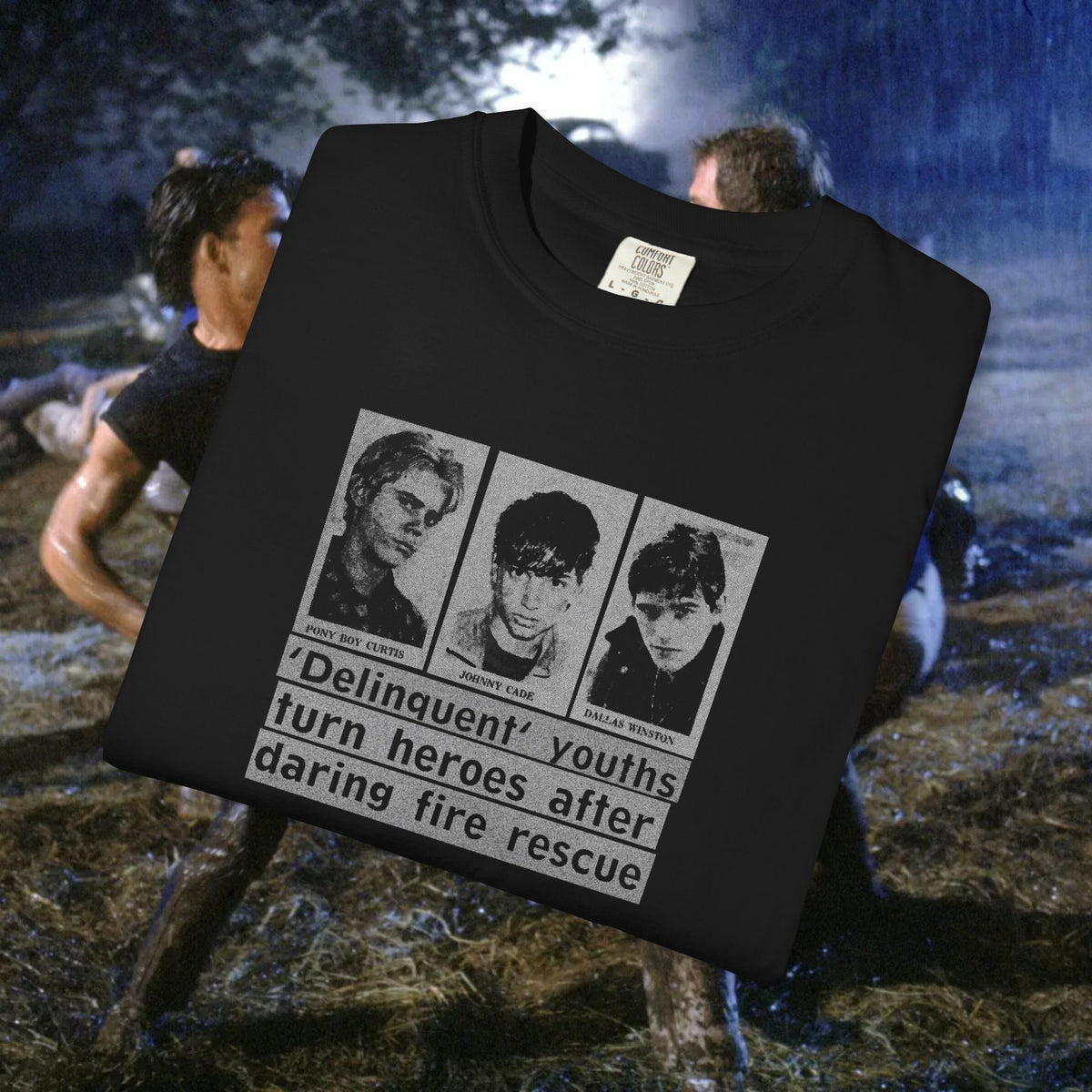 The Outsiders 'Delinquent Youth' double sided T-Shirt