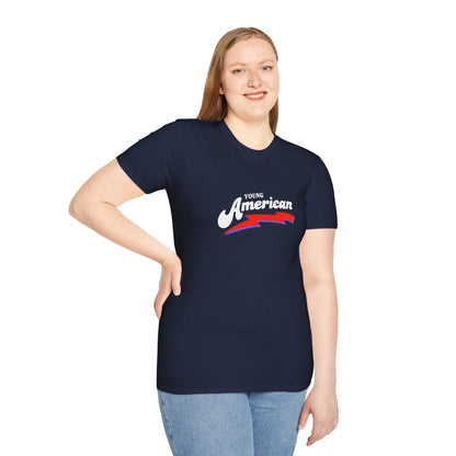 Bowie Young American vintage style navy T-Shirt