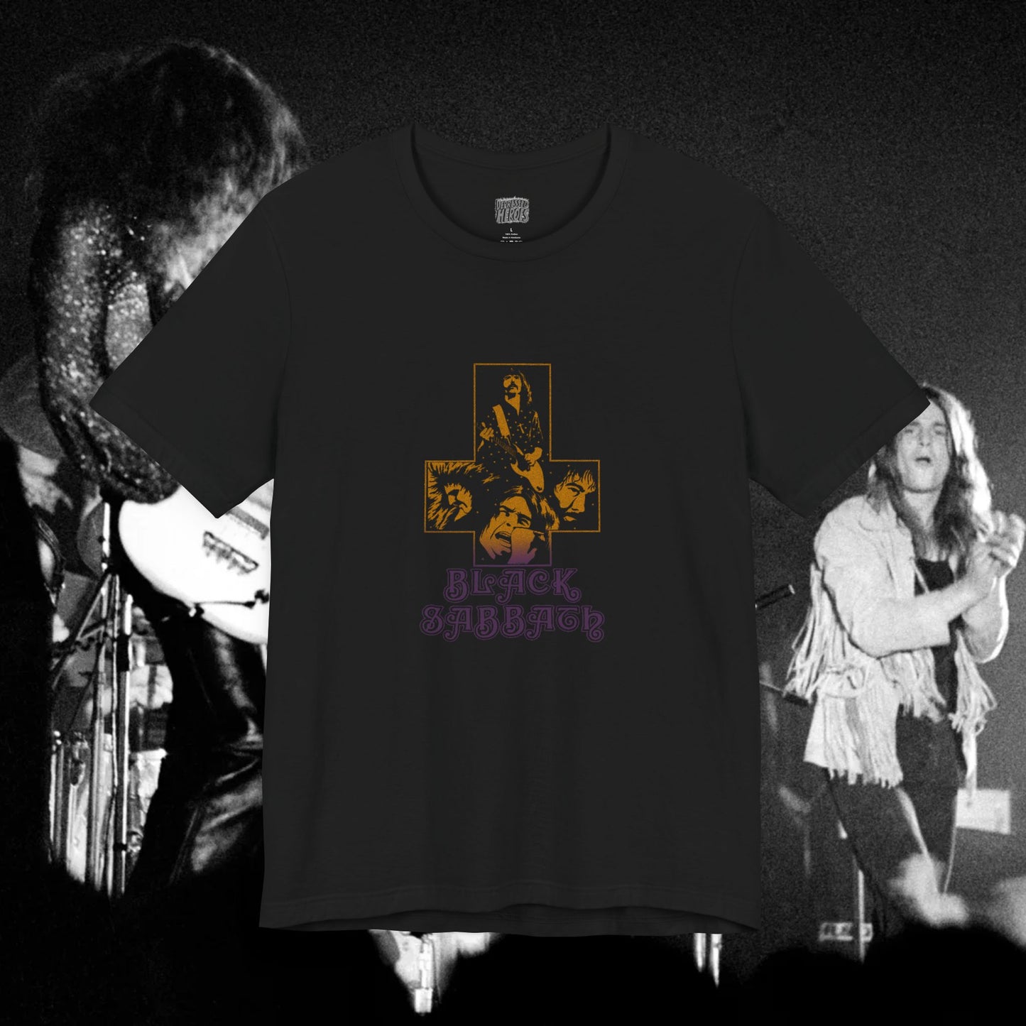 Sabbath upside cross vintage rock ad t-shirt