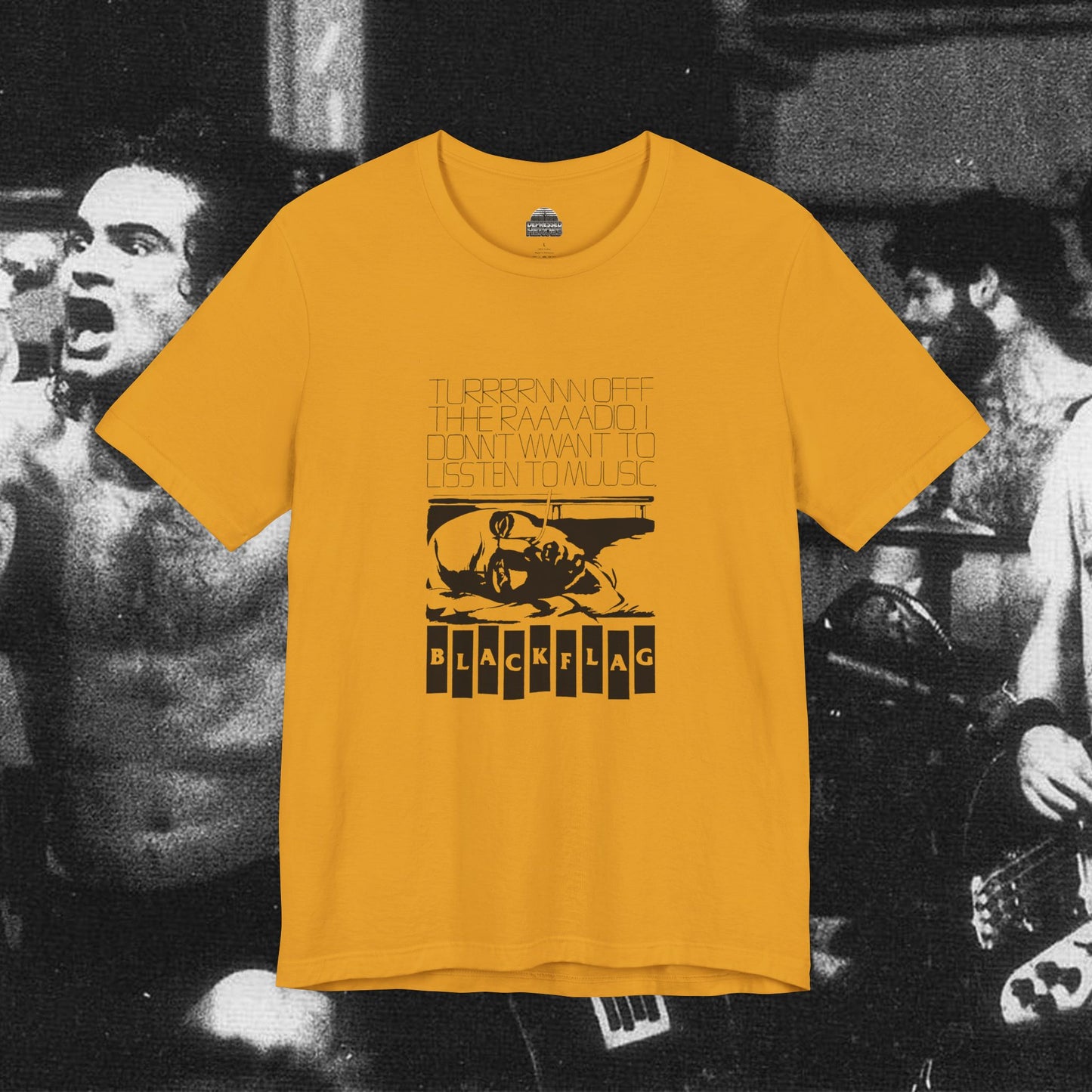 Black Flag Turn off the Radio...vintage style t-shirt