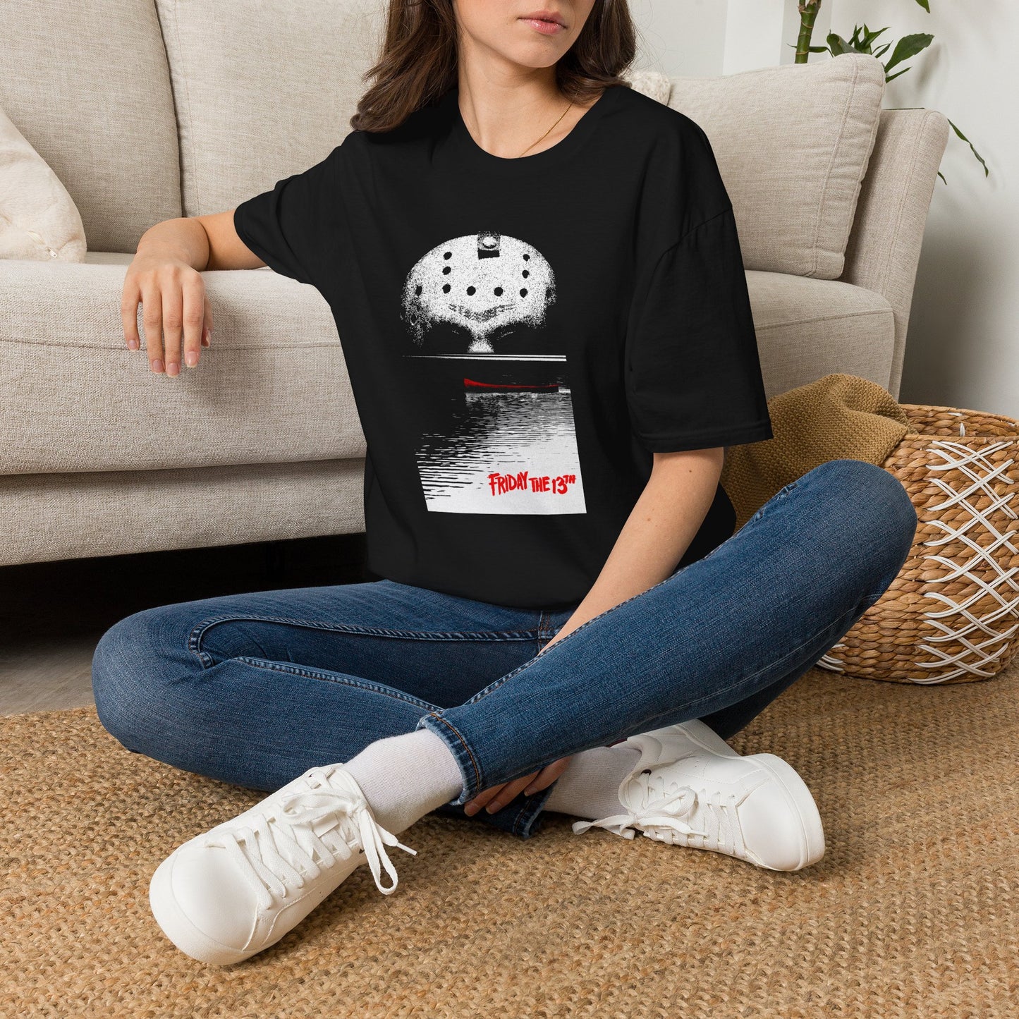 Friday the 13th Jason Mask T-Shirt | Horror Camp Crystal Lake