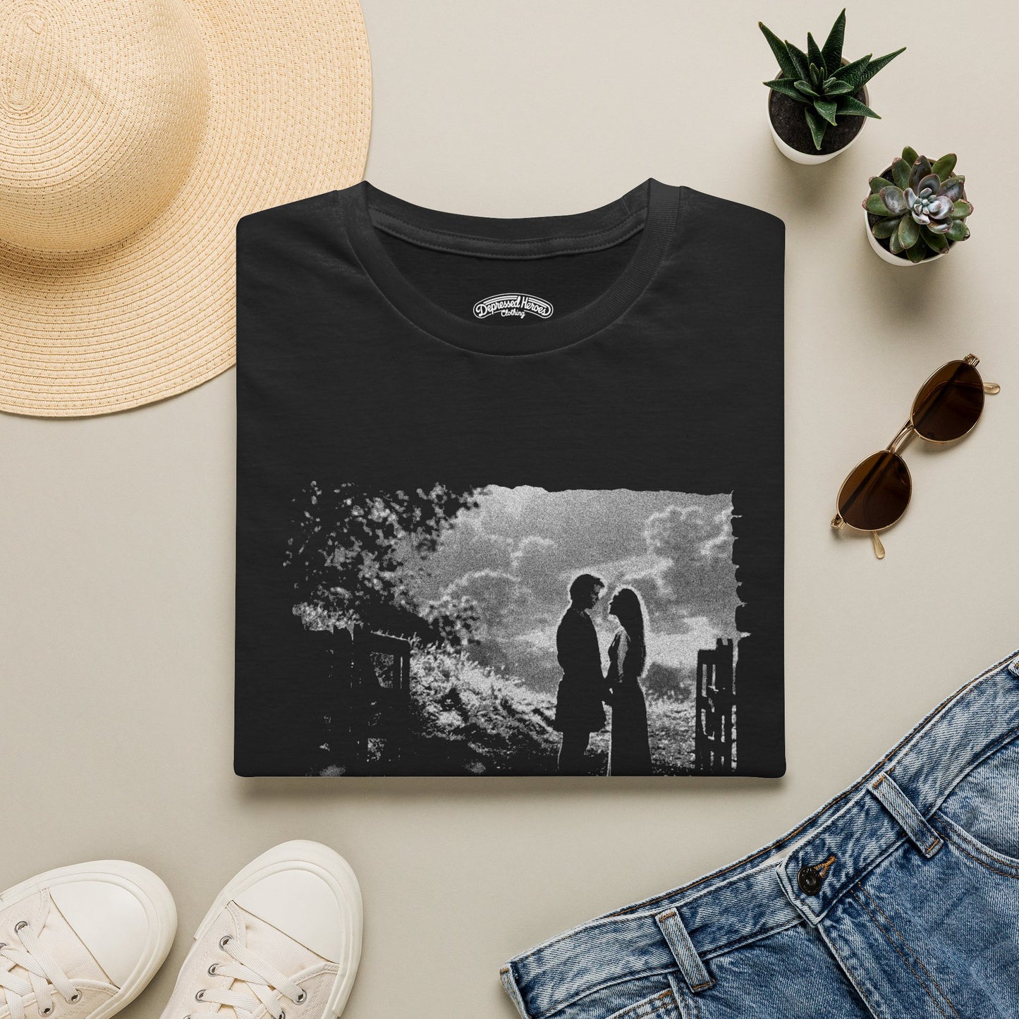 The Princess Bride Westley & Buttercup black and white t-shirt