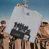 Red Dawn T-Shirt Wolverines 1984 Patrick Swayze Movie Tee Black Gray