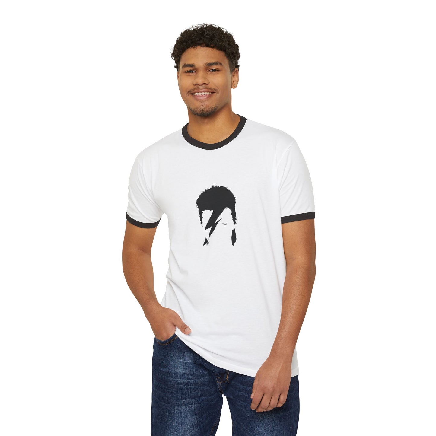 David Bowie 70's era double sided ringer T-Shirt